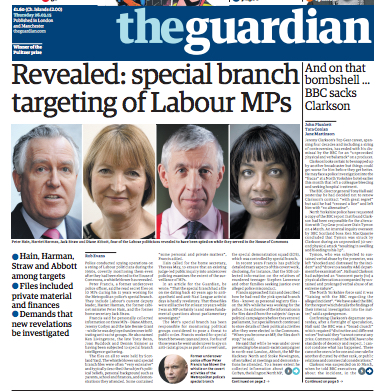Guardian MPs spying