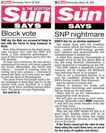 The Sun and SNP