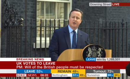Cameron resignation