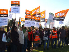 GMB protest against Carillion bullying staff