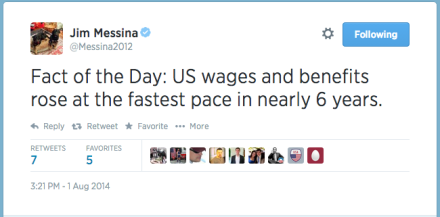 Messina wages tweet