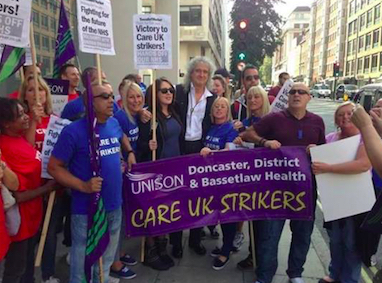 care uk strike