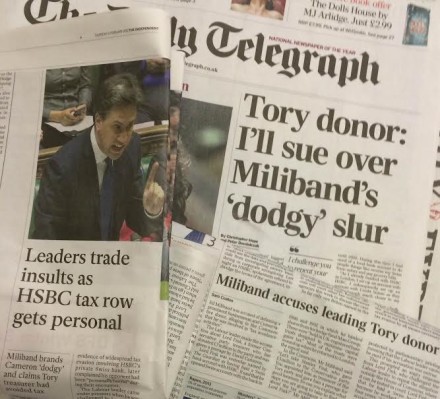 Ed Miliband Lord Fink tax avoidance
