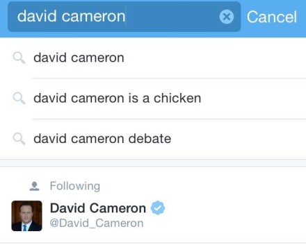 David Cameron chicken