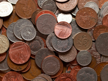 coins cash money wage