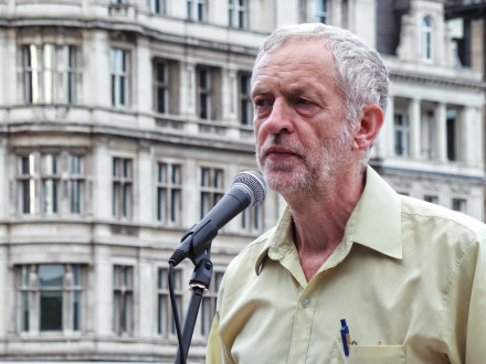 At the No More War event at Parliament Square in August. A Creative Commons stock photo.