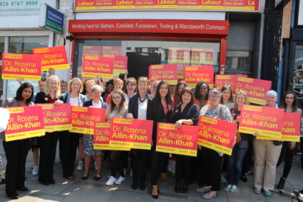 Rosena Allin-Khan at Women's campaign day tooting