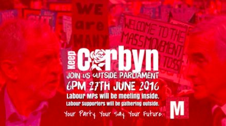 Keep Corbyn rally