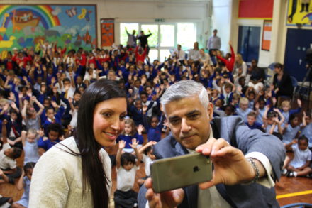 Rosena Allien-Khan with Sadiq Khan school photo 1