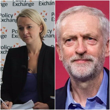 Jeremy Corbyn and Laura Kuenssberg