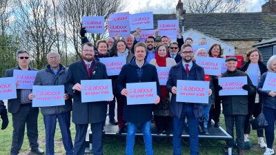James Frith and volunteers in Bury North.