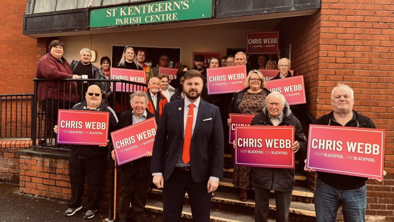 Labour candidate in Blackpool South by-election, Chris Webb