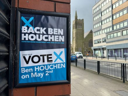 Ben Houchen poster in Hartlepool