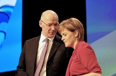 John Swinney and Nicola Sturgeon on 2015. Photo: Altopix / Shutterstock.com