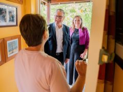 Keir Starmer campaigning for Labour at the 2024 general election.