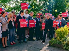 Keir Starmer campaigning for Labour at the 2024 general election.