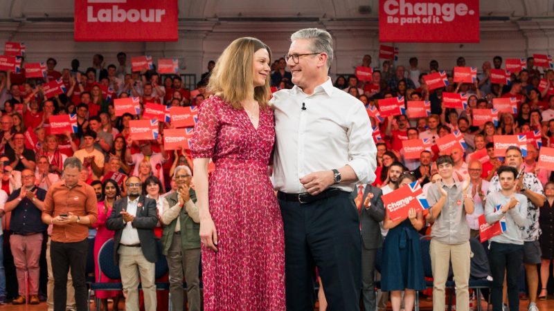 Keir Starmer campaigning for Labour at the 2024 general election.