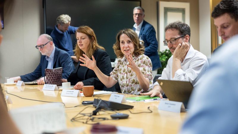 Liz Kendall at a child poverty roundtable. Photo: UK Government