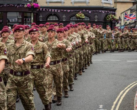 A parachute regiment march in Aldershot in 2022. Photo: Alan David Taylor / Shutterstock