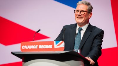 Keir Starmer in Liverpool for Labour party conference 2024.