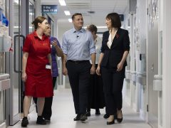Chancellor Rachel Reeves and Secretary of State for Health and Social Care Wes Streeting visit St George's Hospital in Tooting, London, on Monday. Photo: Kirsty O'Connor / Treasury