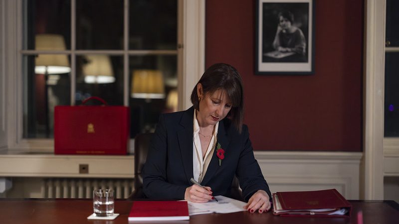 Rachel Reeves prepares for the Autumn Budget 2024. Photo: Kirsty O'Connor / Treasury via Flickr