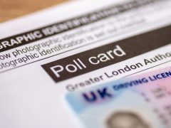 Election polling card and photo ID