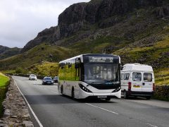 A bus in rural Wales