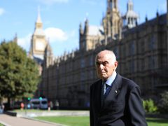Munib Al Masri outside Parliament