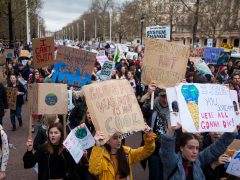 Young environment protestors