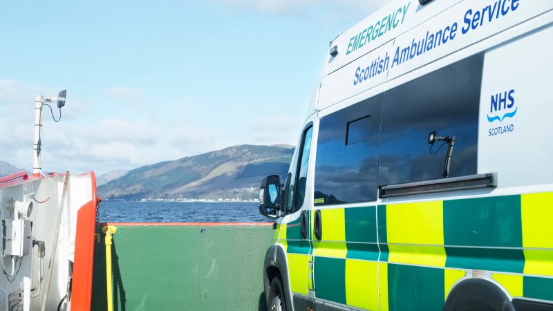 NHS Scottish ambulance