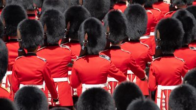 Coldstream Guards marching