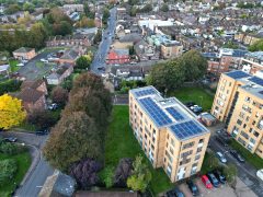 Solar panels on HMO roof