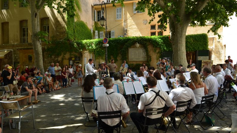 Outdoor orchestra in France