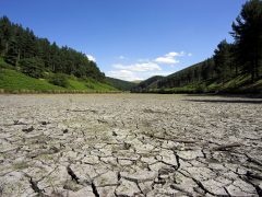 Dried Up Riverbed UK drought