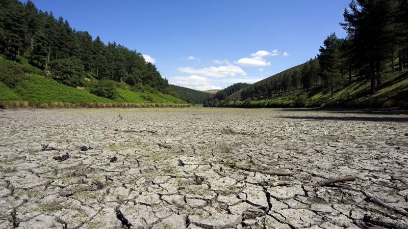 Dried Up Riverbed UK drought