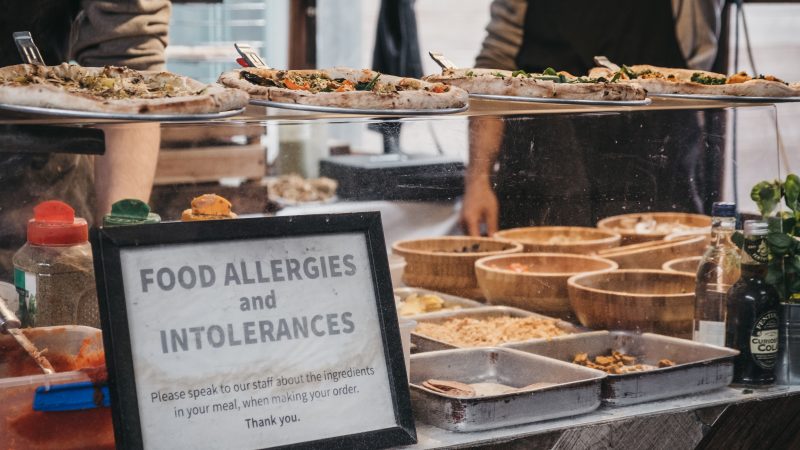 Food allergies sign