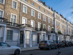 Row of London houses