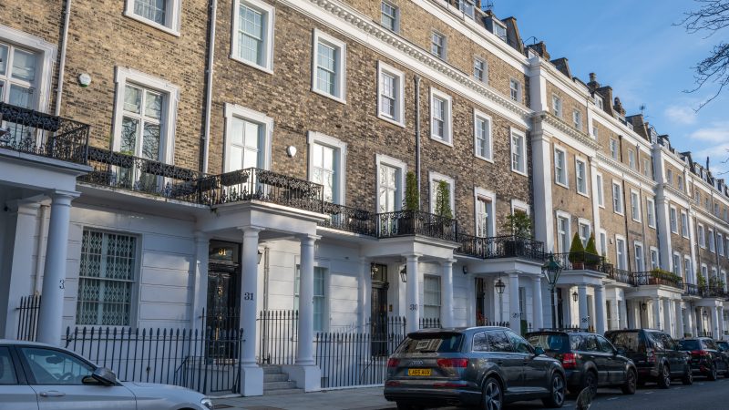 Row of London houses