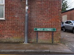 street sign (west Street)