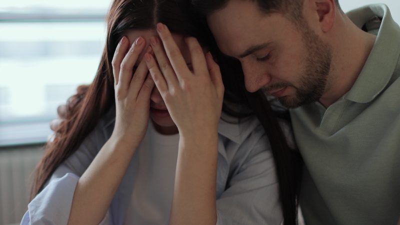 Sad couple