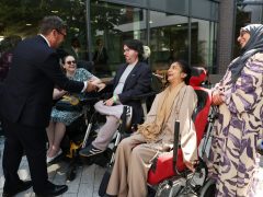Prime Minister Andy Burnham visits Jewish Care in Golders Green.