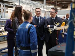 Prime Minister Andy Burnham and Wes Streeting, Secretary of State for Defence visit a workshop at BAE Systems in Barrow.