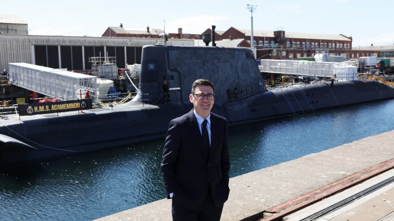 Prime Minister Andy Burnham visits BAE Systems Barrow
