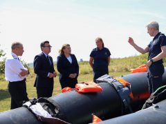 Prime Minister Andy Burnham and Anna Turley, Minister of State for Border Security and Asylum visit to Dover. Picture by Simon Dawson / No 10 Downing Street