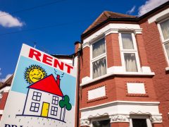 For rent sign